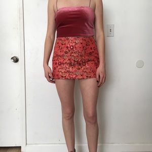 Nasty Gal Pink Shimmery Skirt